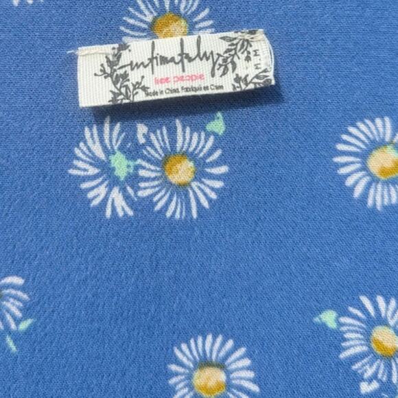 Intimately Free People Women's Body Suit M Boho Boat Neck Sunflower Ballerina - Picture 4 of 5